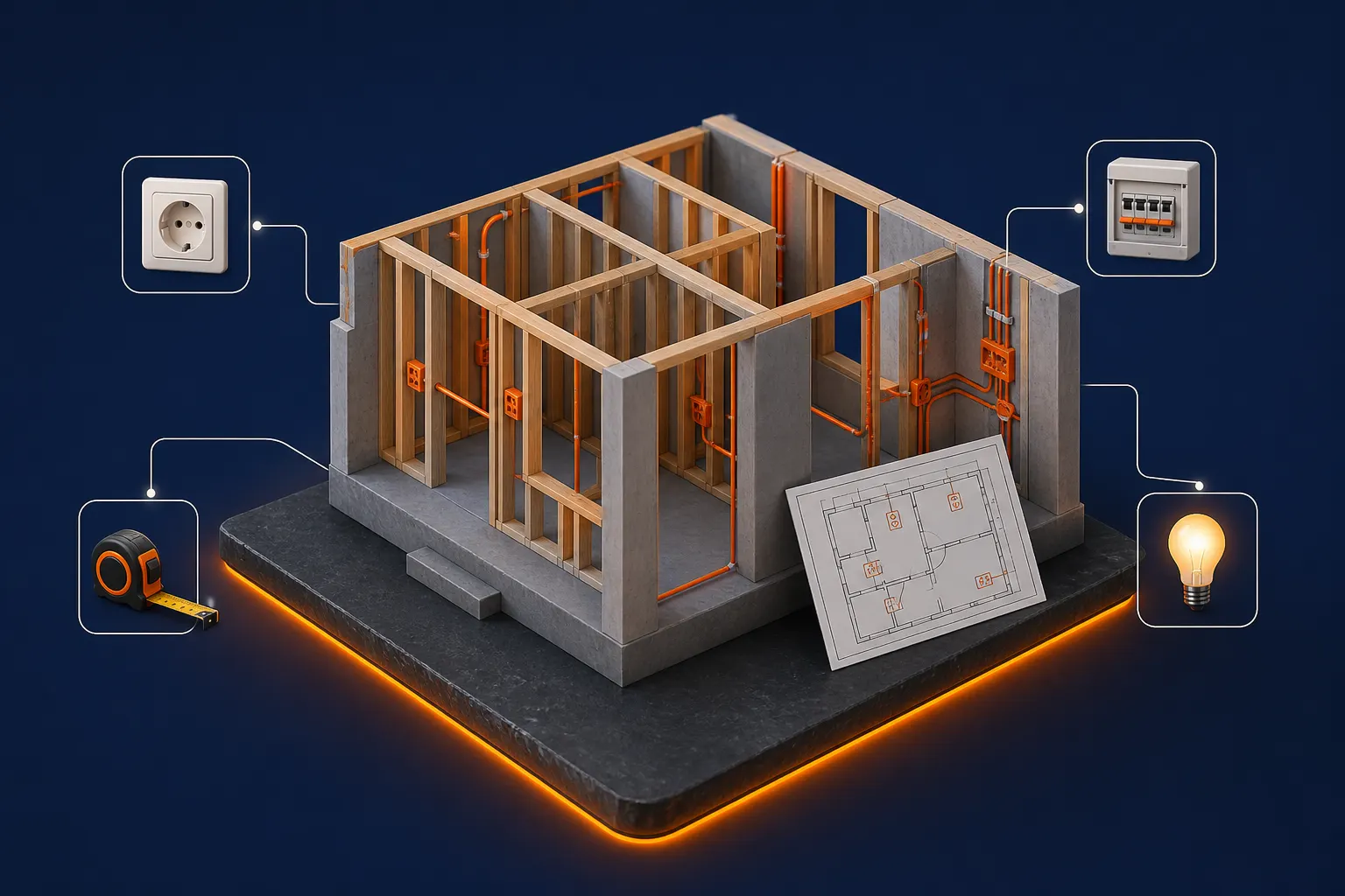 Elektroinstallation Neubau Wien: Planung & Steckdosen