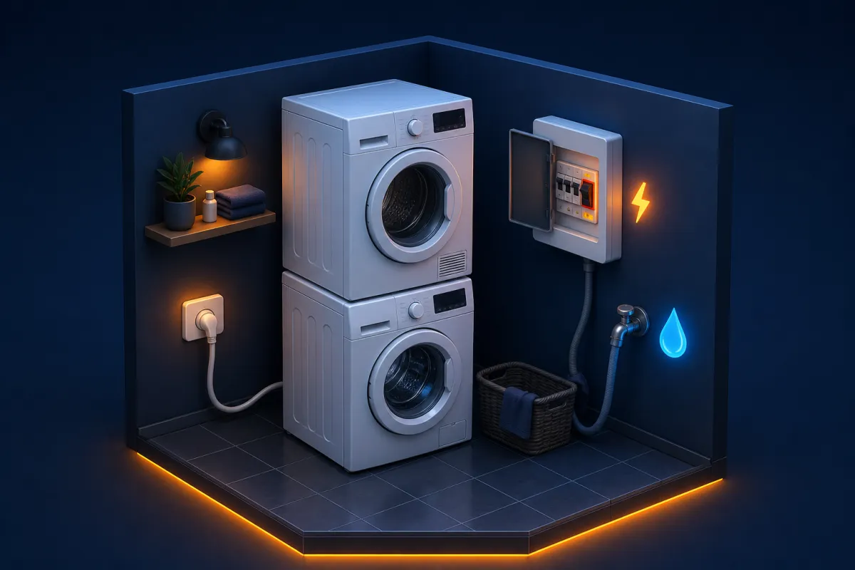 Waschmaschine & Trockner anschließen: Strom & Elektriker
