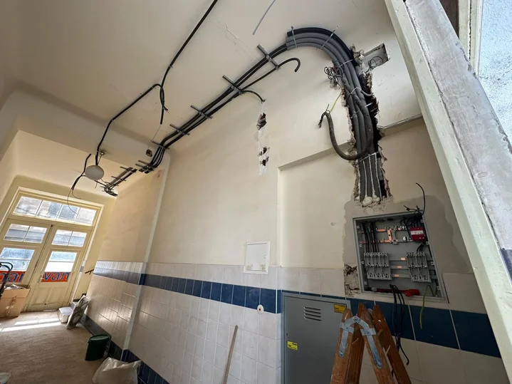 Electrical work background